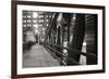 Chicago Bridge Over River-Patrick Warneka-Framed Photographic Print