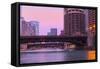 Chicago Bridges-NjR Photos-Framed Stretched Canvas