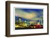 Chicago Buckingham Fountain at  night-Patrick  J. Warneka-Framed Photographic Print