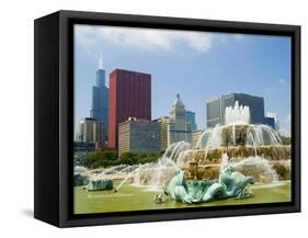 Chicago Buckingham Fountain-Patrick Warneka-Framed Stretched Canvas