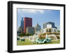 Chicago Buckingham Fountain-Patrick Warneka-Framed Photographic Print