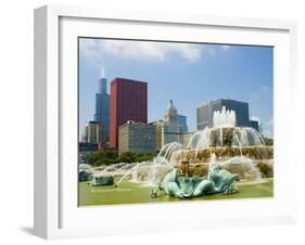 Chicago Buckingham Fountain-Patrick Warneka-Framed Photographic Print