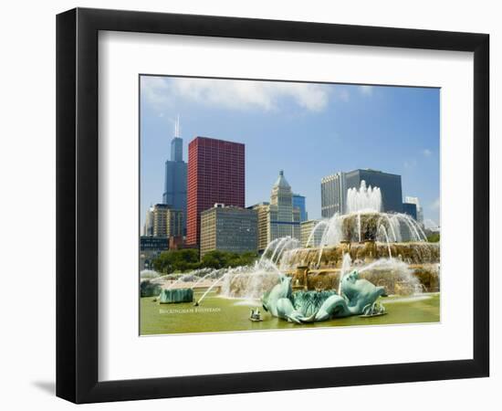 Chicago Buckingham Fountain-Patrick Warneka-Framed Photographic Print