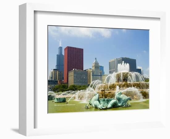 Chicago Buckingham Fountain-Patrick Warneka-Framed Photographic Print