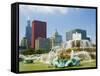 Chicago Buckingham Fountain-Patrick Warneka-Framed Stretched Canvas