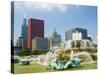 Chicago Buckingham Fountain-Patrick Warneka-Stretched Canvas