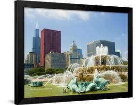 Chicago Buckingham Fountain-Patrick Warneka-Framed Photographic Print