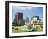Chicago Buckingham Fountain-Patrick Warneka-Framed Premium Photographic Print