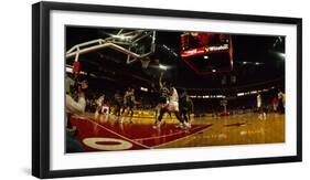 Chicago bulls player playing in a stadium, Chicago Stadium, Chicago, Cook County, Illinois, USA-null-Framed Photographic Print