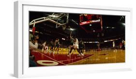 Chicago bulls player playing in a stadium, Chicago Stadium, Chicago, Cook County, Illinois, USA-null-Framed Photographic Print