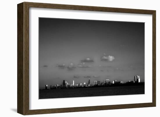 Chicago BW-John Gusky-Framed Photographic Print