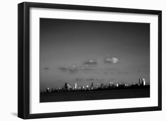 Chicago BW-John Gusky-Framed Photographic Print