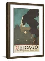 Chicago by the Chicago Rapid Transit Line-Ervine Metzl-Framed Giclee Print