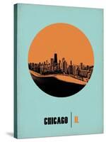 Chicago Circle Poster 1-NaxArt-Stretched Canvas