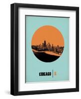 Chicago Circle Poster 1-NaxArt-Framed Art Print