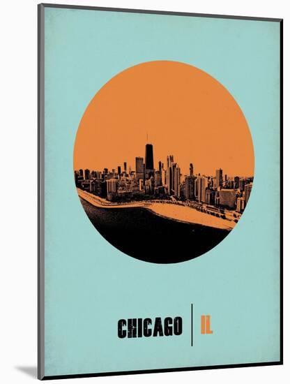 Chicago Circle Poster 1-NaxArt-Mounted Art Print