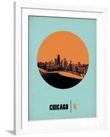 Chicago Circle Poster 1-NaxArt-Framed Art Print