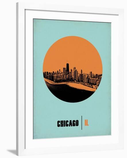 Chicago Circle Poster 1-NaxArt-Framed Art Print