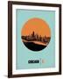 Chicago Circle Poster 1-NaxArt-Framed Art Print