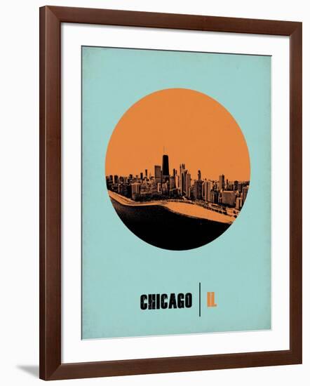 Chicago Circle Poster 1-NaxArt-Framed Art Print