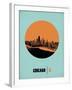 Chicago Circle Poster 1-NaxArt-Framed Art Print