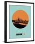 Chicago Circle Poster 1-NaxArt-Framed Art Print