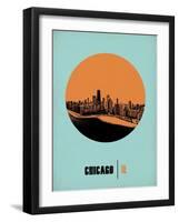 Chicago Circle Poster 1-NaxArt-Framed Art Print