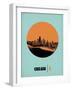 Chicago Circle Poster 1-NaxArt-Framed Art Print