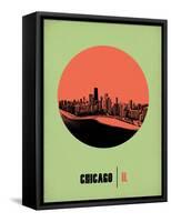 Chicago Circle Poster 2-NaxArt-Framed Stretched Canvas