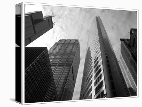 Chicago  city buildings-Patrick  J. Warneka-Stretched Canvas