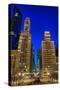 Chicago City Canyon-Steve Gadomski-Stretched Canvas