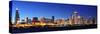 Chicago City Downtown Urban Skyline Panorama at Dusk with Skyscrapers over Lake Michigan with Clear-Songquan Deng-Stretched Canvas