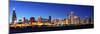 Chicago City Downtown Urban Skyline Panorama at Dusk with Skyscrapers over Lake Michigan with Clear-Songquan Deng-Mounted Photographic Print