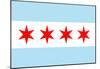 Chicago City Flag Poster Print-null-Mounted Poster