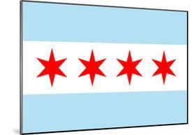 Chicago City Flag Poster Print-null-Mounted Poster