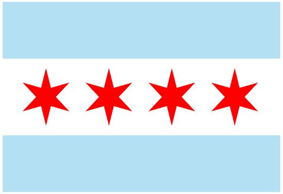 Chicago City Flag Poster Print-null-Lamina Framed Poster