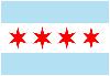 Chicago City Flag Poster Print-null-Lamina Framed Poster