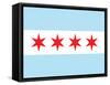 Chicago City Flag Poster Print-null-Framed Stretched Canvas