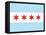 Chicago City Flag Poster Print-null-Framed Stretched Canvas