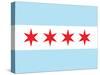 Chicago City Flag Poster Print-null-Stretched Canvas