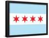 Chicago City Flag Poster Print-null-Framed Poster