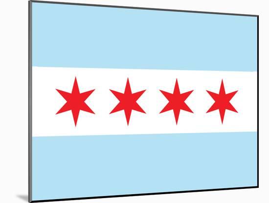 Chicago City Flag Poster Print-null-Mounted Poster