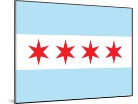 Chicago City Flag Poster Print-null-Mounted Poster