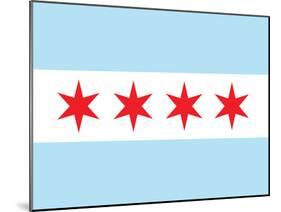 Chicago City Flag Poster Print-null-Mounted Art Print