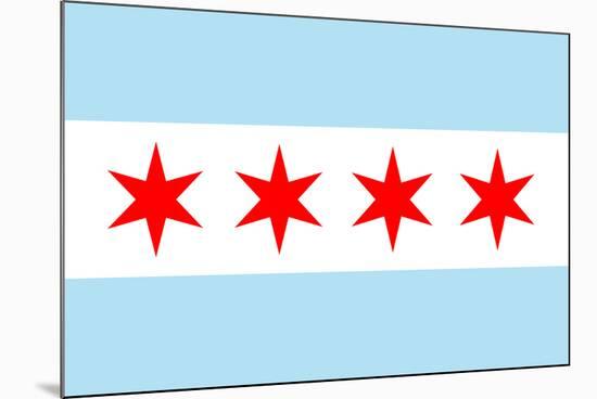 Chicago City Flag-null-Mounted Art Print