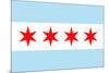 Chicago City Flag-null-Mounted Art Print