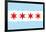 Chicago City Flag-null-Framed Art Print