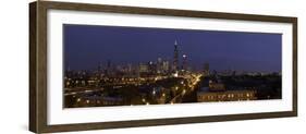 Chicago City Panorama-Steve Gadomski-Framed Photographic Print