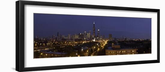 Chicago City Panorama-Steve Gadomski-Framed Photographic Print