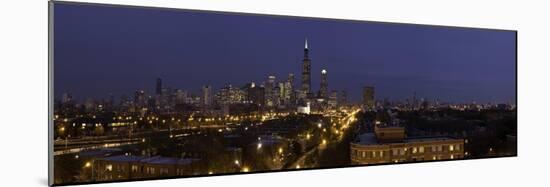 Chicago City Panorama-Steve Gadomski-Mounted Photographic Print